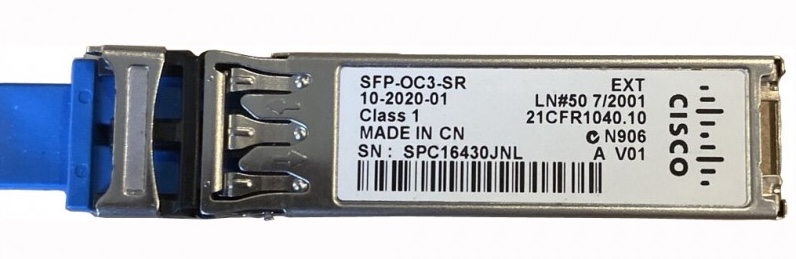 Cisco SFP-OC3-SR - an OC-3 SFP suitable for MADI